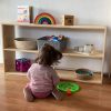 Repisa montessori de madera 2 niveles a pedido