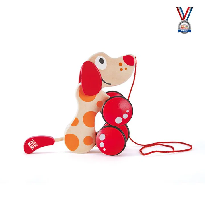 Perrito de arrastre madera - Hape - Imagen 3