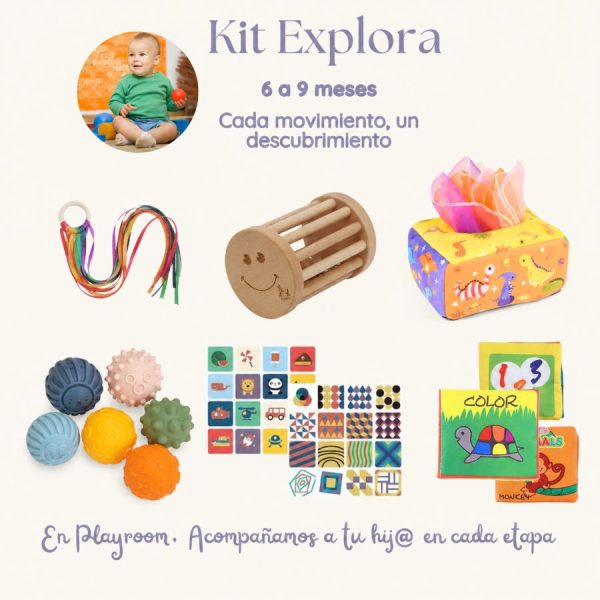 Kit de juego y estimulacion para bebes. Incluye variedad de juguetes