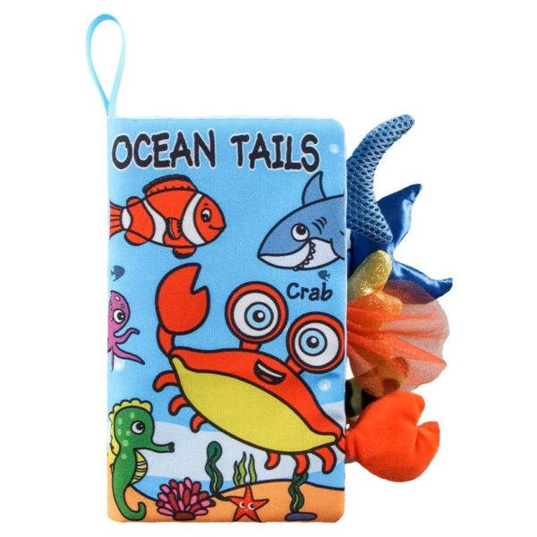 Libro infantil de tela _ Colas y animales del oceano