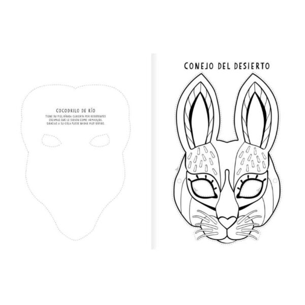 Alternative view of Libro de actividades_Mascaras, pinta y recorta