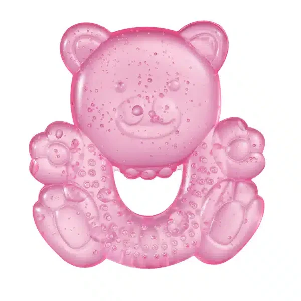 Mordedor de gel refrigerable - Osito rosa