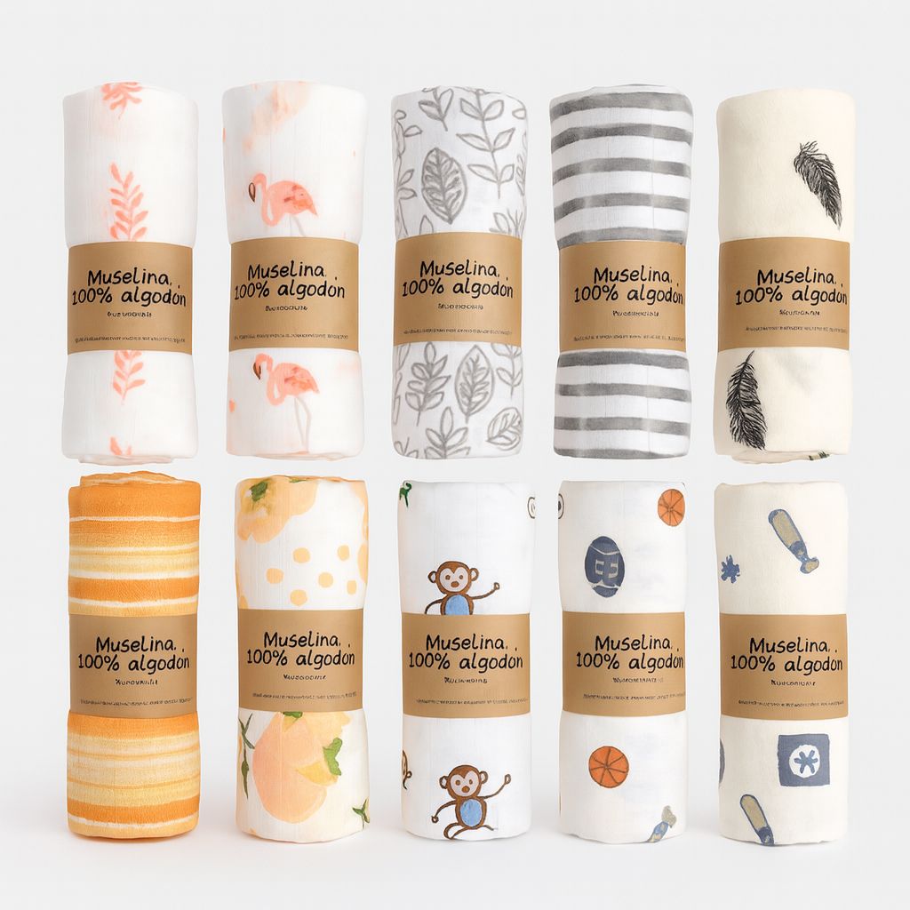 Swaddle algodón variedad de diseños | 100x100 cms