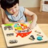 Tablero de Actividades Sensorial Montessori