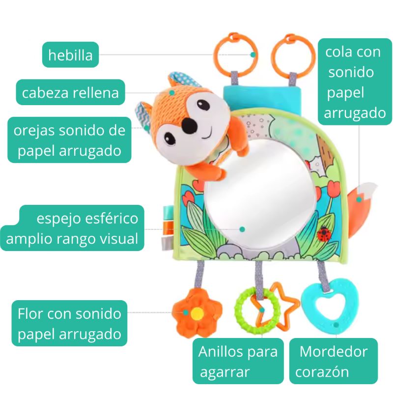 Espejo bebé diseño zorrito - Imagen 2