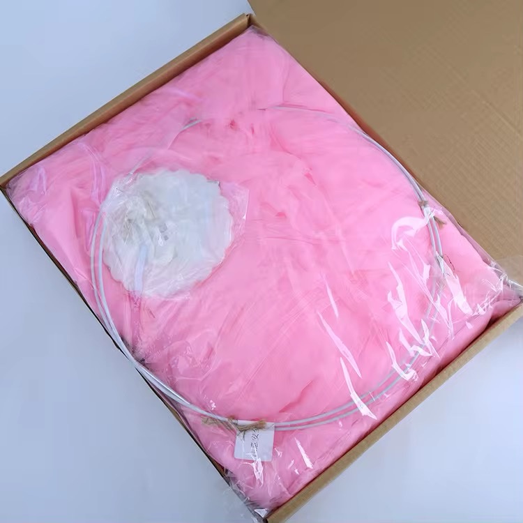 Dosel de tul rosa chicle - Imagen 2