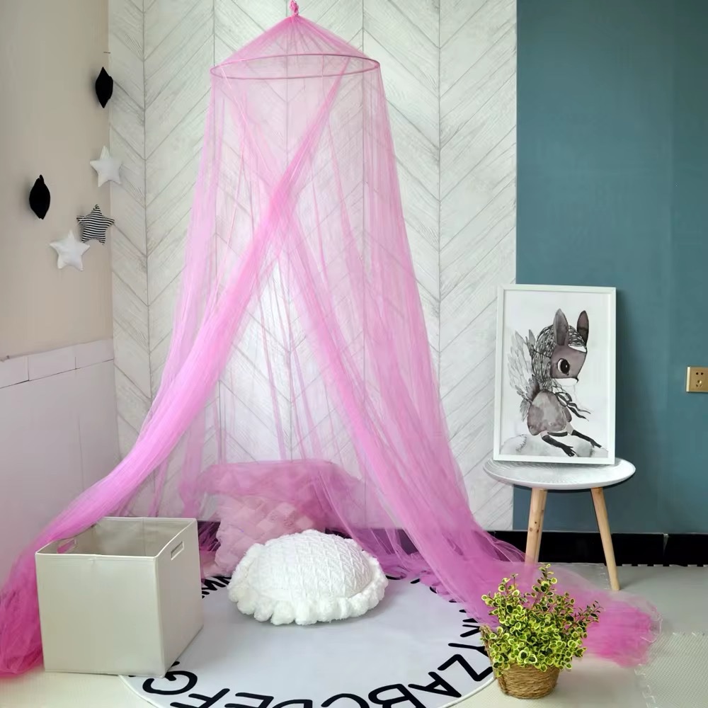Dosel de tul rosa chicle