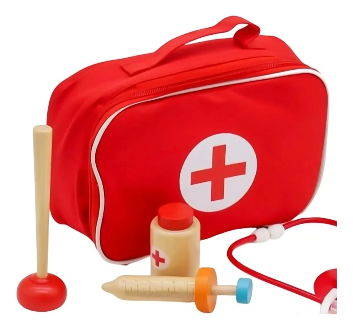 juego de imitación Montessori, juguetes de madera doctor