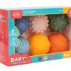 Set de 6 pelotas de goma para bebés