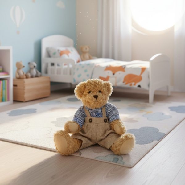 Osito de peluche con jardinera