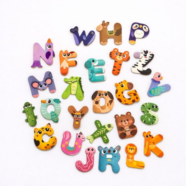 Letras magnéticas animales