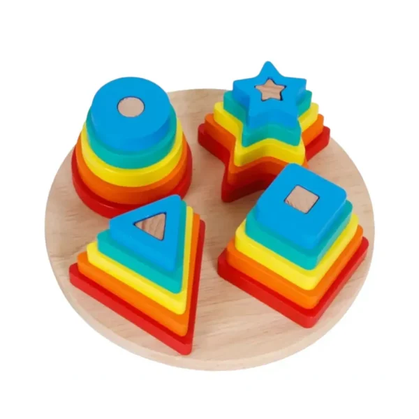 Alternative view of Encaje Geométrico de Madera Circular