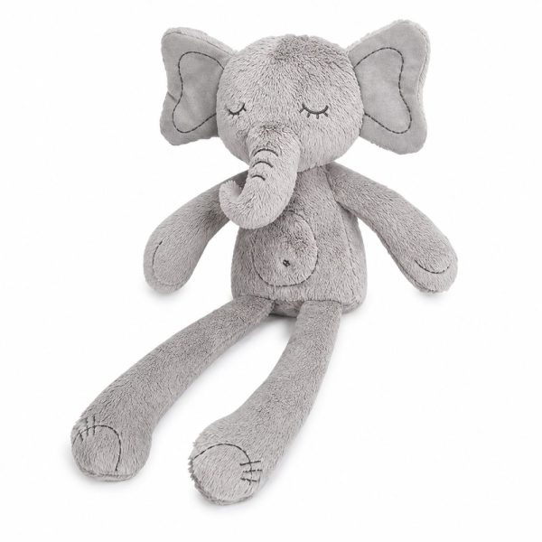Elefante de peluche gris