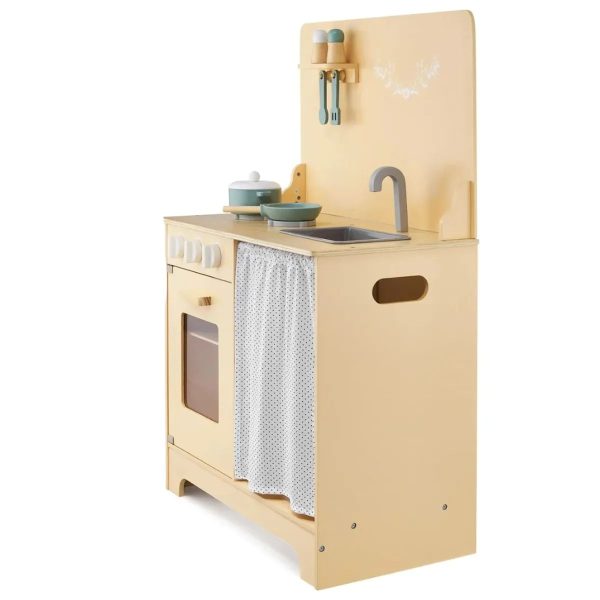 Alternative view of Cocinita de madera infantil vintage con accesorios